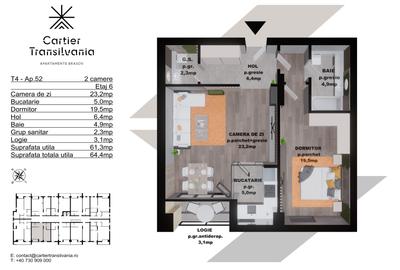 TRANSILVANIA RESIDENCE- CARTIER TRANSILVANIA, APARTAMENT 2 CAMERE