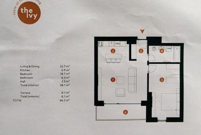 APARTAMENT NOU THE IVY BANEASA -PRET + 21% TVA - 10