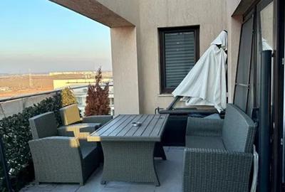 Apartament cu 2 camere semidecomandat, mobilat în Pipera