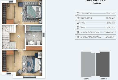 Complex de vile tip duplex si triplex  OTOPENI - PRETURI ATRACTIVE - 13