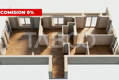 Apartament cu 3 camere decomandat în Mihai Viteazul