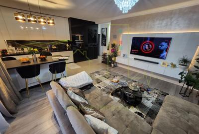 3 Camere. Etaj 1. Mobilat si utilat. 2 locuri de parcare. 2 Bai. 2 Balcoane - 1