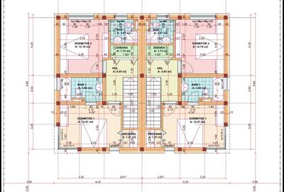 Duplex 3 camere, 3 bai, 85mp utili, 290mp teren - Mosnita Veche - 3