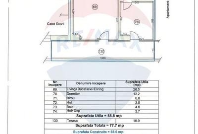 Apartament 2 camere cu vedere la mare,  terasa 20mp - 18
