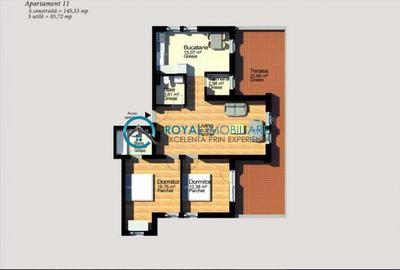 Royal Imobiliare - Vanzare Penthouse 3 camere zona Albert - 4