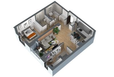 Apartament cu 3 camere semidecomandat în Circumvalațiunii