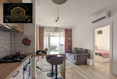 Apartament cu 2 camere semidecomandat, mobilat în Basarabia