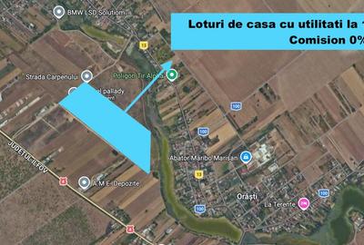 0% comision | Loturi casa Frumusani 529 mp - 1.205 mp | Gaz + curent - 1