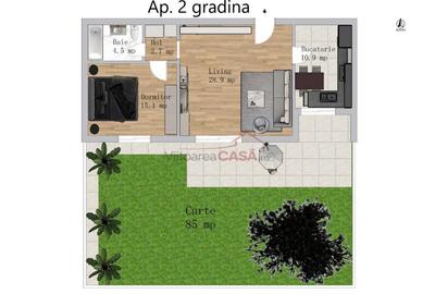 Metalurgiei -2 camere cu gradina - Comision 0% - 1