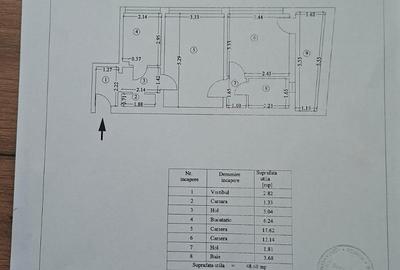 Apartament cu 2 camere semidecomandat în Titan