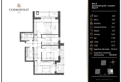 Apartament 3 camere Cosmopolit Zenit | Răcădău - 7