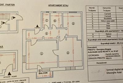 Apartament 2 camere decomandate, in bloc tip vila, zona Pangarati