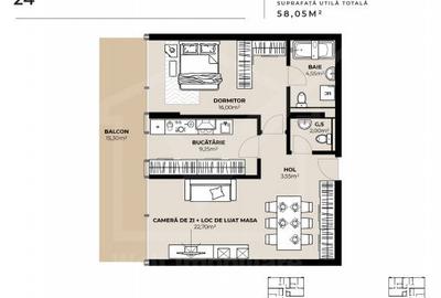 Apartament 2 camere, zona Garii, imobil de lux cu Mall la primele etaje ! - 4