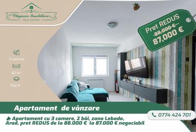 Apartament cu 3 camere , zona Lebăda Arad - 1