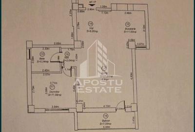 Apartament cu 2 camere, open space, zona Aradului - 10