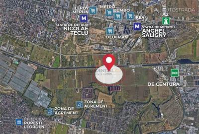 Teren intravilan 1100 mp | Deschidere 31,53 ml | Zona mixta P+4 - 2