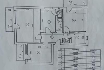 Aviatiei  -3 camere +3 balcoane - 2