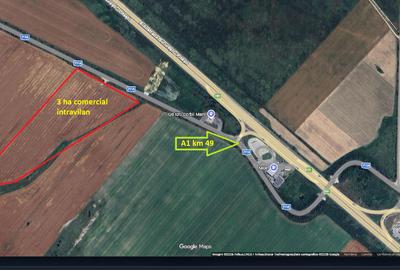 Vând teren intravilan comercial 3 ha – Corbii Mari – lângă A1 - 1