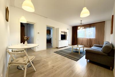 Apartament cu 2 camere semidecomandat, mobilat în Pipera