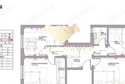 Apartament cu 4 camere decomandat în Victoriei