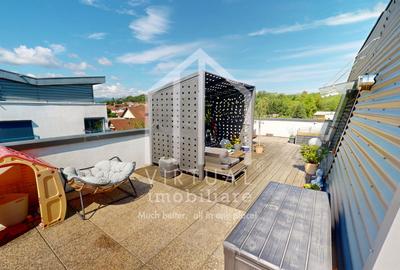 Penthouse cu 3 camere, 89mp utili si terasa 118mp, mobilat, Cisnadie - 25