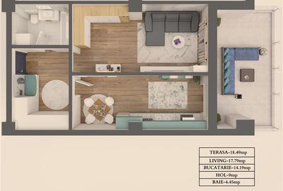 PARK LUXURY RESIDENCE, Apartament 1 camera,zona  Parcul Balcescu - 15