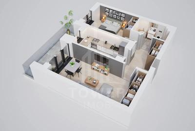 Apartament  de vanzare 2 camere ansamblu rezidential nou - 1