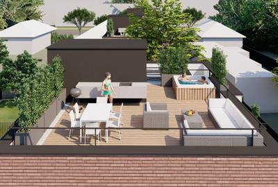 Casa individuala - 149 mp util - terasa rooftop cu jacuzzi de 32 mp - 23