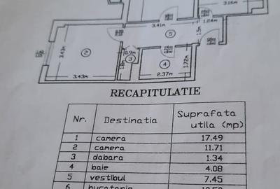 Apartament cu 2 camere decomandat, mobilat în Costin Georgian