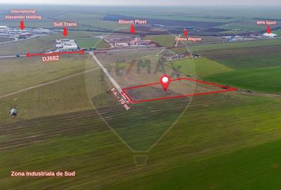 Teren intravilan 10.000 mp în Zona Industrială Sud Arad - 3