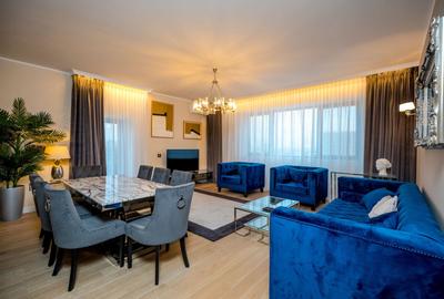 Apartament cu 4 camere decomandat, mobilat în Herăstrău