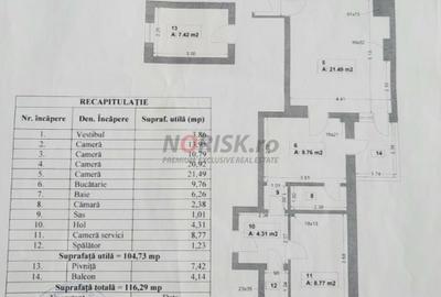 4 Camere Luxury Living | 117mp | Dorobanți Capitale | Londra | Centrală - 19
