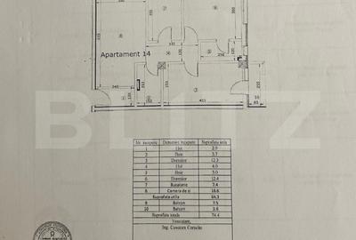 Apartament 3 camere, etaj 2, 2 balcoane, parcare + boxă - Valea Adâncă - 10