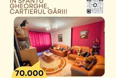 Apartament cu 2 camere de vânzare în Sfântu Gheorghe, cartierul Gării! - 1