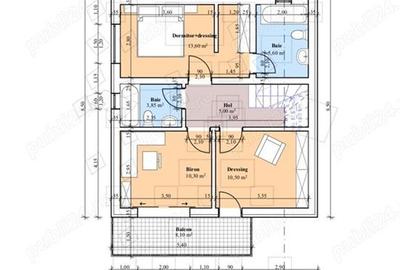 C.A.Rosetti  teren 451mp cu Autorizatie De Constructie pentru vila D+P+E 210mp - 8