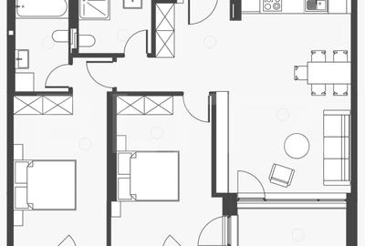 Comision 0 ! Somesului 15, Apartament 3 camere, Semicentral, 2 bai, 77mp. - 2