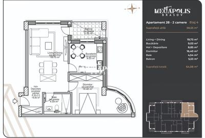 Apartament 2 camere | Coresi | Predare Iulie 2026 - 2