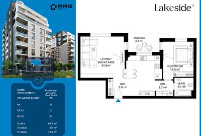 Străulești Lac | 2 Camere | Vedere directă spre lac - 2