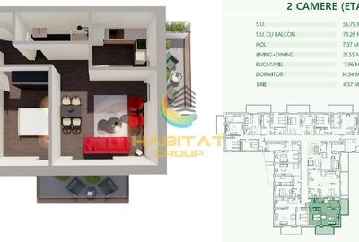 Apartament 2 camere vanzare NOU decomandat Mihai Bravu 2 balcoane - 12