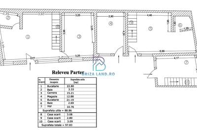 Soseaua  Chitilei, Crusovat, casa P+Pod, sup. 238mp, 9 camere - 3 apartamente - 29