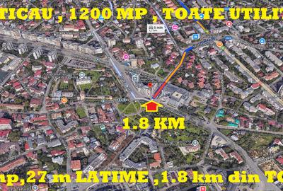 Teren Construcții intravilan de 1200 mp, în Semicentral