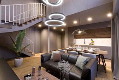 Duplex modern, pe malul Lacului Plumbuita – curte individuala 77 mp - 1