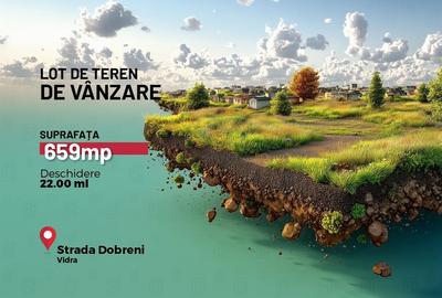 Teren agricol intravilan de 659 mp, în Vidra