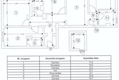 Apartament 4 camere, 2 bai, decomandat, Craiter,suprafata 83 mp, mobilat, utilat - 1