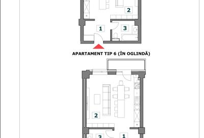 Apartament 2 camere decomandat 70 mp, finisaje premium, Bucium - 3