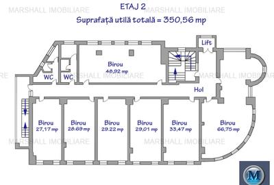 Spatiu  birouri de inchiriat, zona Central, 350.56 mp #9940 - 8