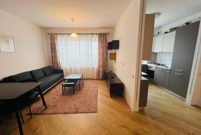 Apartament cu 2 camere semidecomandat, mobilat în Pipera