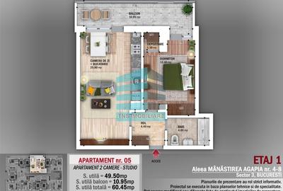 Apartament 2 Camere,Terasa 23 Mp, Titan-Nicolae Grigorescu,Metrou - 4