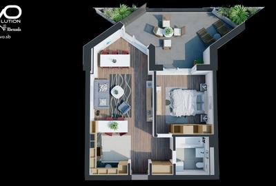 AP. 2 CAMERE | TERASĂ | 3 VARIANTE | SHOPPING CITY SIBIU | Evolution Apartments - 6