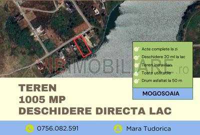 Teren cu deschidere la lacul Mogoșoaia | 1005 mp | Deschidere 20 ml | Utilitati - 1